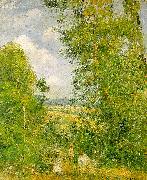 Camille Pissaro Resting in the Woods at Pontoise oil painting artist